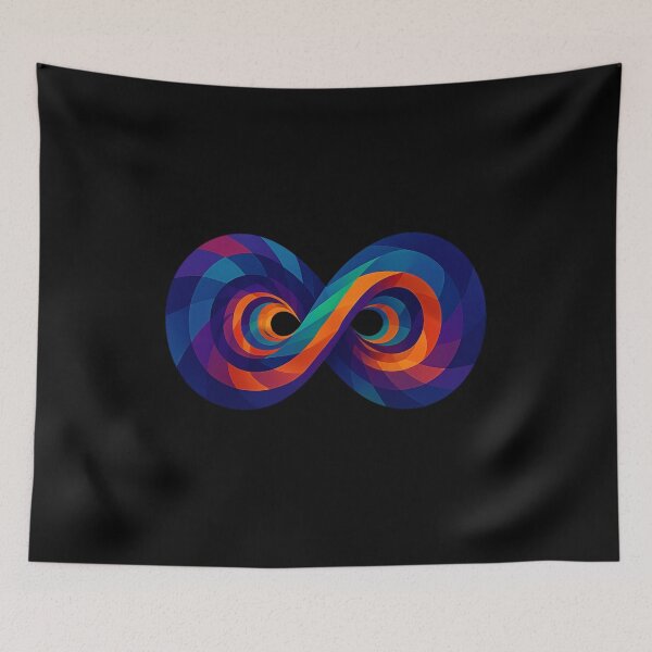 Item preview, INFINITY PULSE | Unique Colorful Owlic Cubist Foreverness Art Design | Abstract Vision of Endless Flow Style Art Design designed and sold by Owlic.artwear.