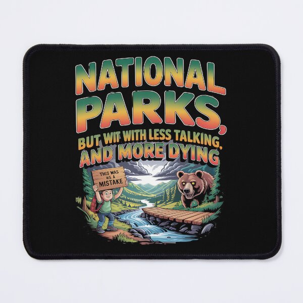 Item preview, national park - park ranger - sasquatch patrol - park service - creepy forest - campfire horror - existential hiking - nature is scary - backwoods secrets - unexplained phenomena – survival designed and sold by JansenGS.
