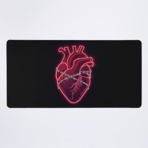 Aperçu de l'œuvre Neon Heart enchaîné créée et vendue par IdeaForever.