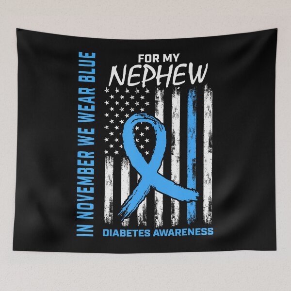 Item preview, Bow Style Support Blue Vintage November Quote Month designed and sold by Williammarger.