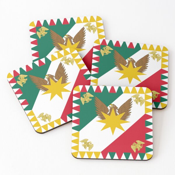 Item preview, Patriotic Mexican Eagle & Star Design | Catholic, Intricate and Ornate Mexican Heritage Flag designed and sold by Based History.