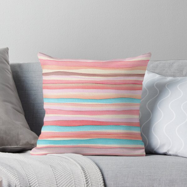 Item preview, Thin Watercolor Stripes Cream Horizontal designed and sold by Alex  Blud.