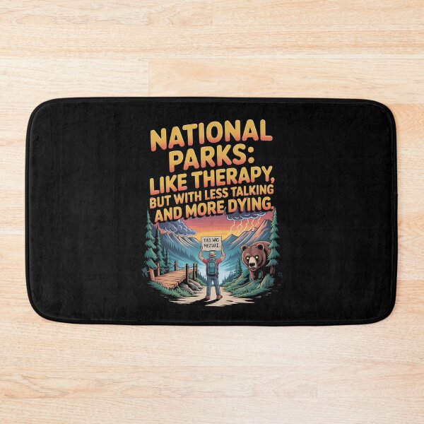 Item preview, national park - dark park ranger - sarcastic hiking - park ranger - weird nature - unexplained forest - hiking gone wrong - trail sign - spooky wilderness - introvert camping - forest conspiracy designed and sold by JansenGS.