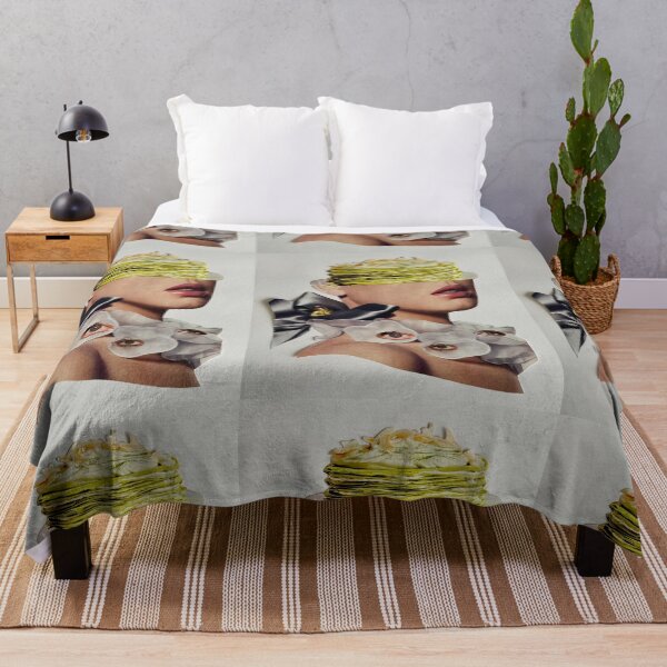 Item preview, Surreal Face with Layers and Flowers designed and sold by veraD58.