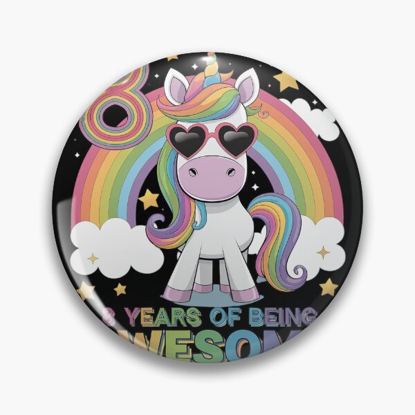 Item preview, Awesome 8 Year Old Unicorn 8th Birthday Girl Party Princess designed and sold by GGrizeldaRivas.