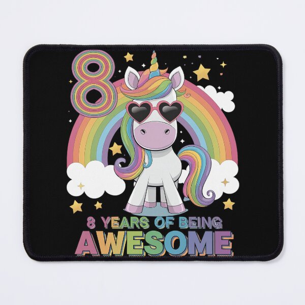 Item preview, Awesome 8 Year Old Unicorn 8th Birthday Girl Party Princess designed and sold by GGrizeldaRivas.