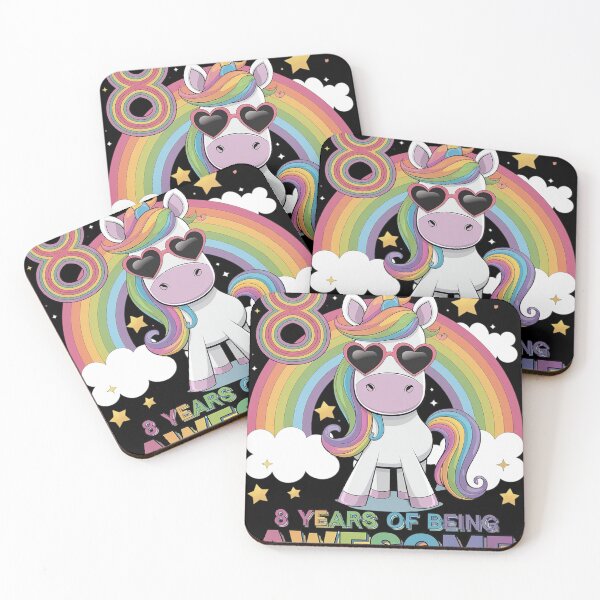 Item preview, Awesome 8 Year Old Unicorn 8th Birthday Girl Party Princess designed and sold by GGrizeldaRivas.