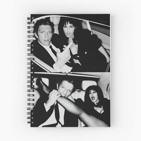 Item preview, Monica Bellucci and Vincent Cassel Bite Black and White designed and sold by ninetiestore.