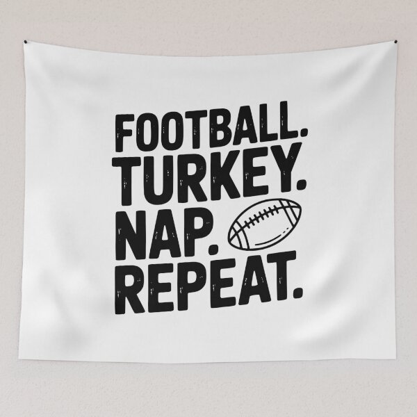 Item preview, Football Turkey Nap Repeat designed and sold by Frank Ring.