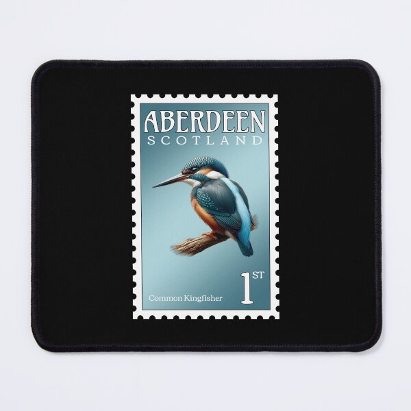 Item preview, Aberdeen Postage Stamp With A Kingfisher designed and sold by AberDons.