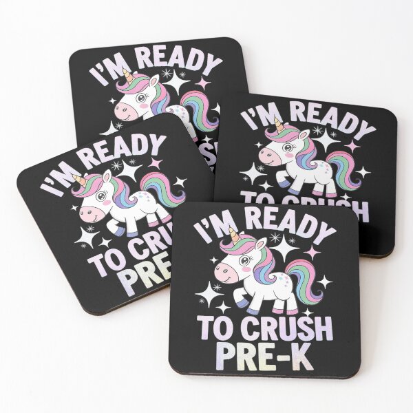 Item preview, Back to School I'm ready to crush Pre-K Unicorn designed and sold by MonsterBuddiess.