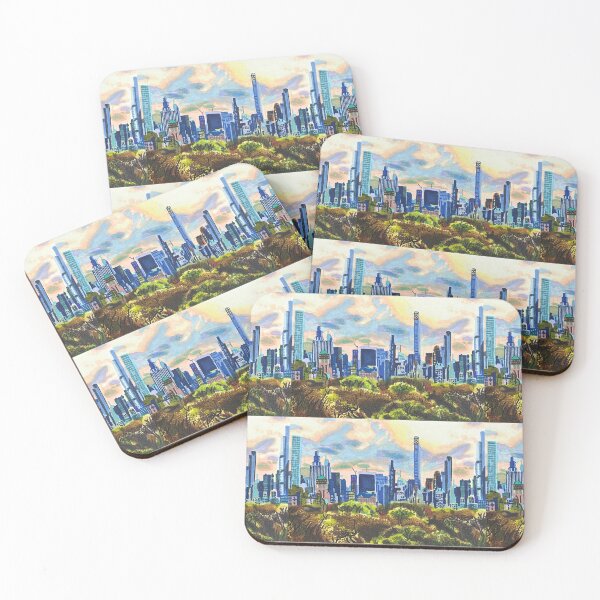 Item preview, Skyline view from MET museum rooftop garden designed and sold by Watershadow.
