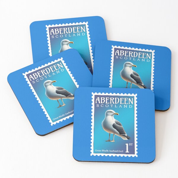 Item preview, Aberdeen Postage Stamp With a Great Black-Backed Gull designed and sold by AberDons.