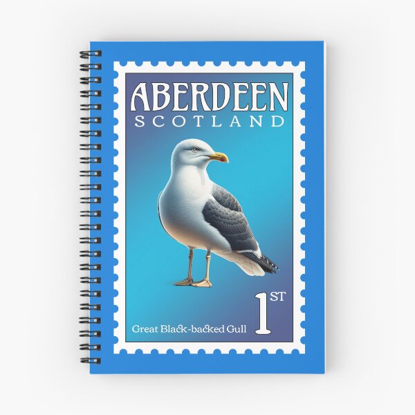 Item preview, Aberdeen Postage Stamp With a Great Black-Backed Gull designed and sold by AberDons.