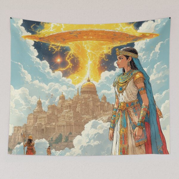 Item preview, Woman and UFO contact designed and sold by Buckwig.