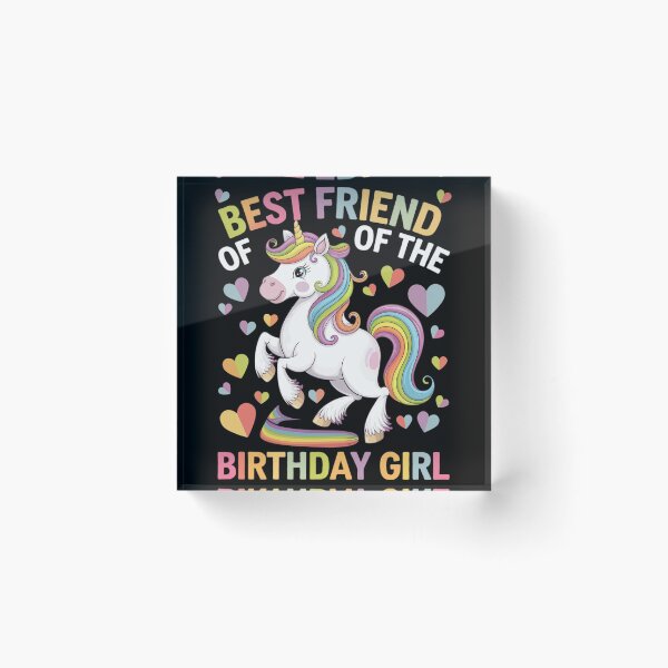 Item preview, Best Friend of the Birthday Girl Flossing Unicorn Girl  designed and sold by MonsterBuddiess.