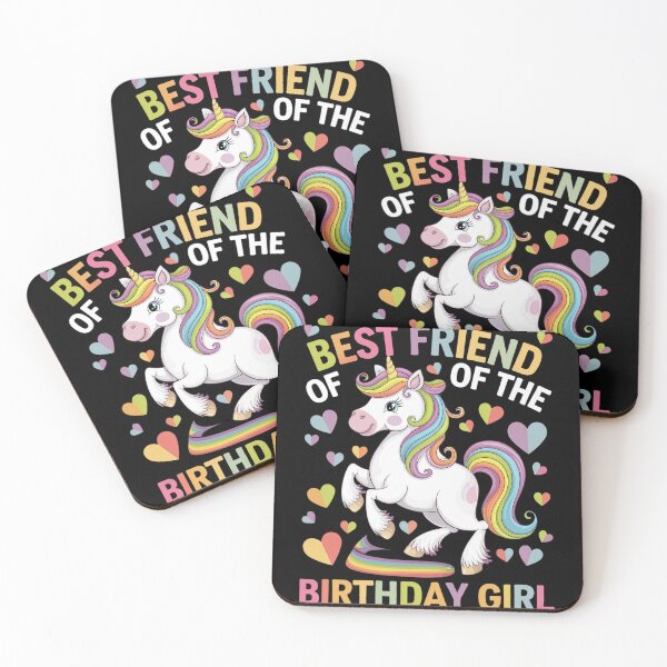 Item preview, Best Friend of the Birthday Girl Flossing Unicorn Girl  designed and sold by MonsterBuddiess.