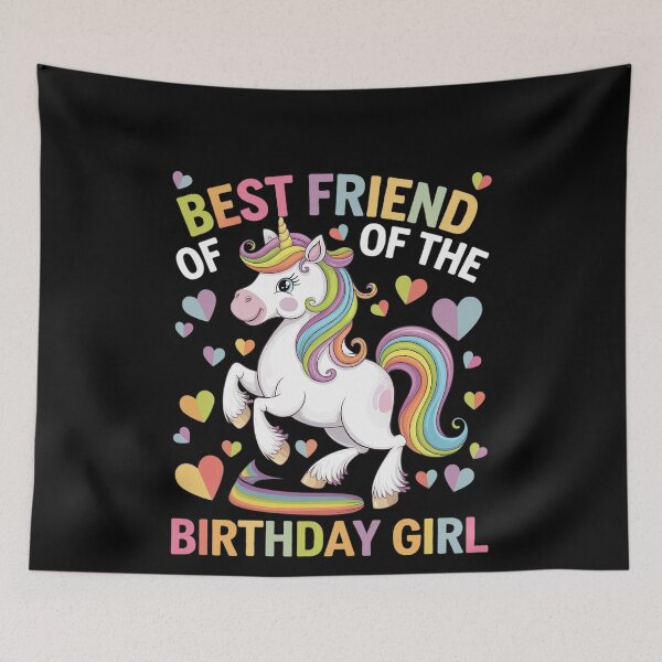 Item preview, Best Friend of the Birthday Girl Flossing Unicorn Girl  designed and sold by MonsterBuddiess.