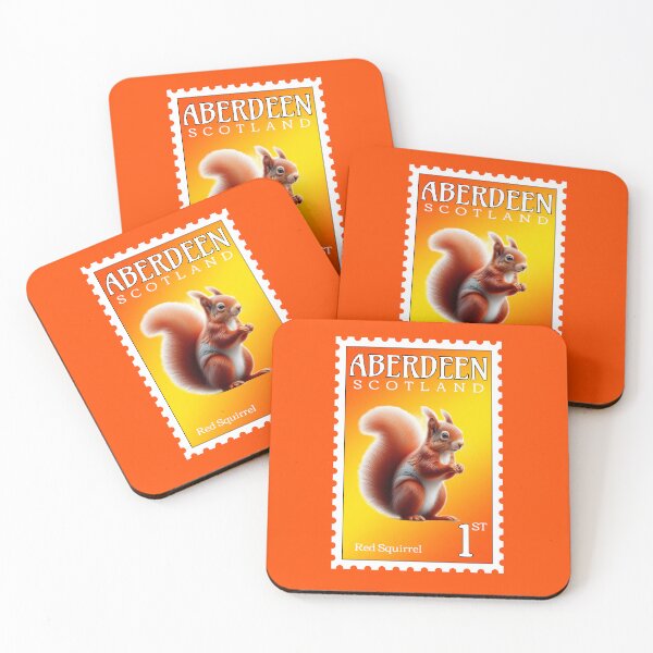 Item preview, Aberdeen Postage Stamp With a Red Squirrel designed and sold by AberDons.