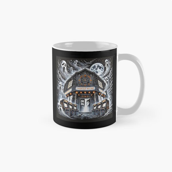 Item preview, Spooky Haunted Arcade with Ghosts and Retro Game Machines. designed and sold by The-T-In-Retro.