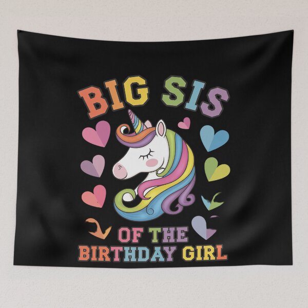 Item preview, Big Sis of the Birthday Girl Flossing Unicorn Big Sister designed and sold by MonsterBuddiess.