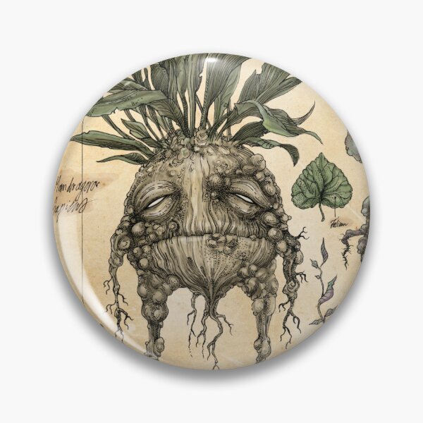 Item preview, Mandragora Radix Original Mandrake Illustration designed and sold by zsofiadome_art.
