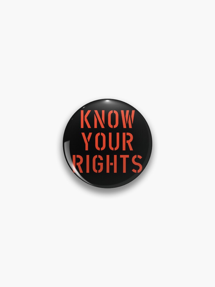 Thumbnail 1 of 3, Pin, Know Your Rights designed and sold by Antoine1313.