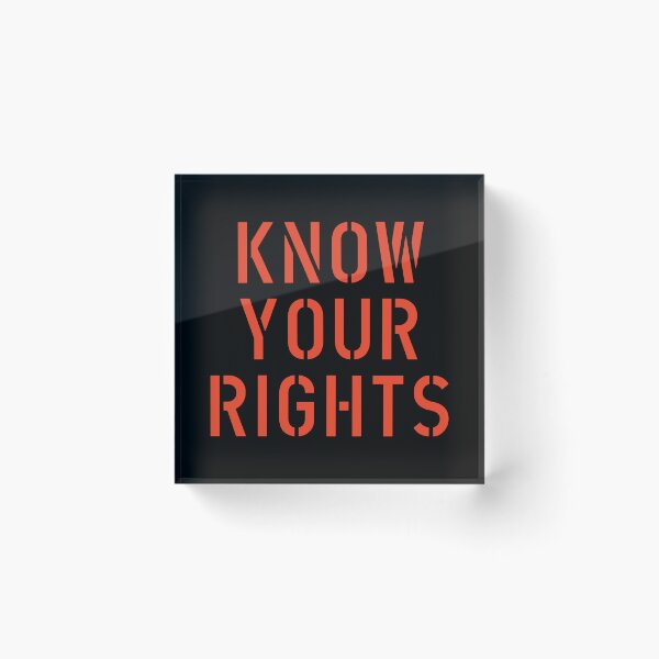 Item preview, Know Your Rights designed and sold by The Common Tee.
