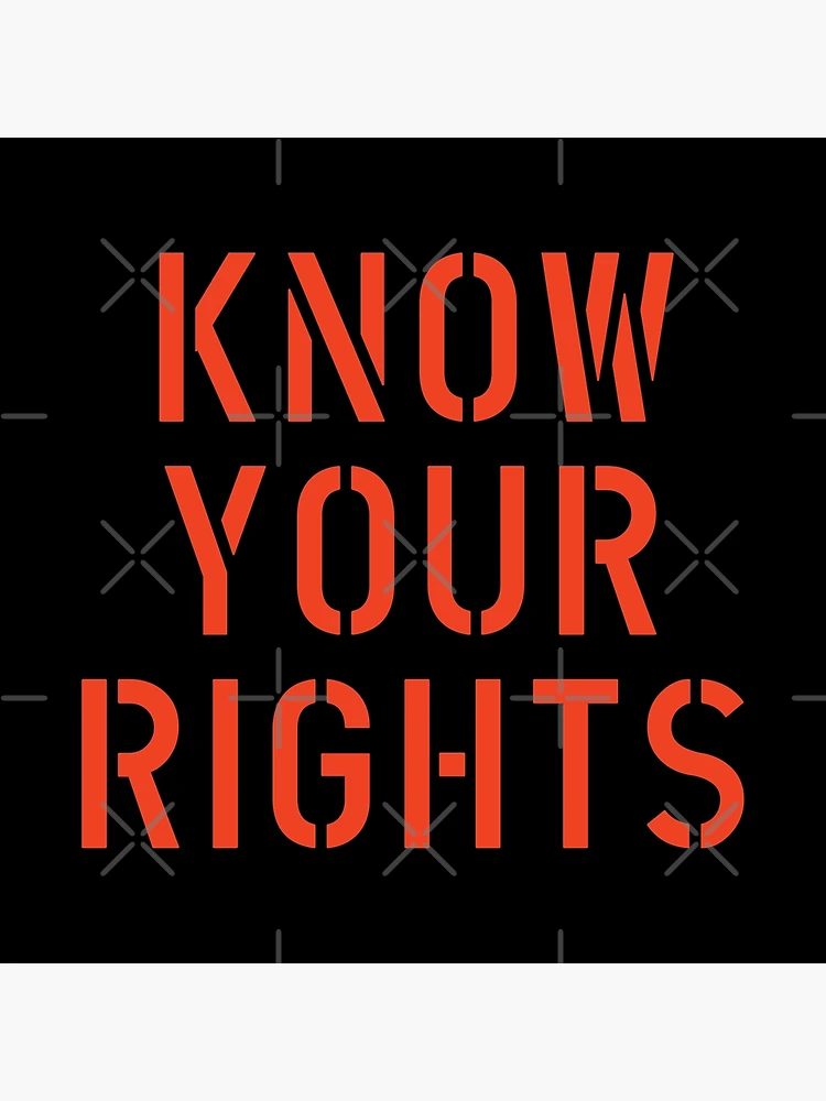 Thumbnail 3 of 3, Poster, Know Your Rights designed and sold by The Common Tee.