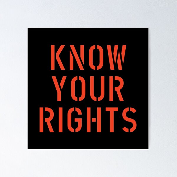 Item preview, Know Your Rights designed and sold by The Common Tee.