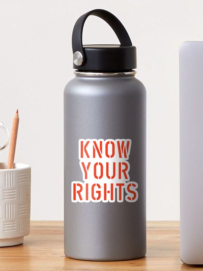 Thumbnail 1 of 3, Sticker, Know Your Rights designed and sold by Antoine1313.