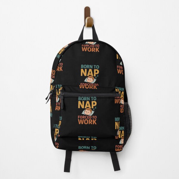 Item preview, Born to Nap, Forced to Work | Funny Lazy Quote Colorful T-Shirt Design designed and sold by KarimXart.
