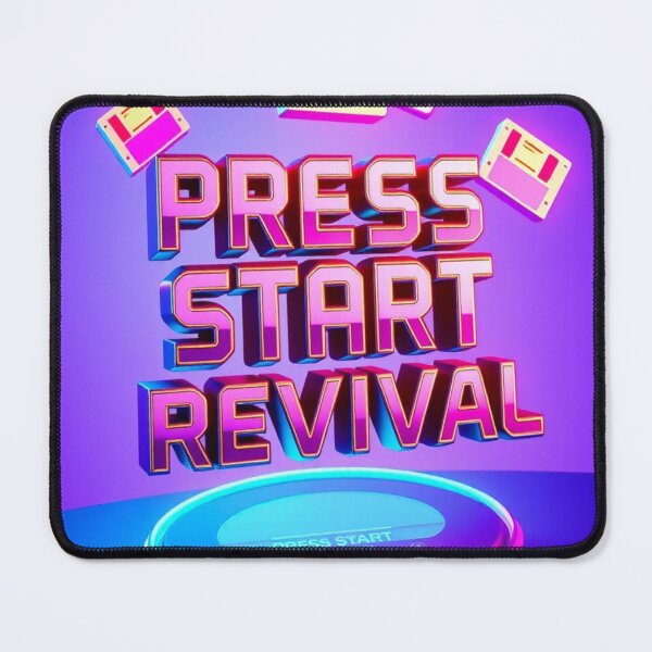 Item preview, Press Start Revival – Retro Gaming Chrome Aesthetic designed and sold by CMdigit.
