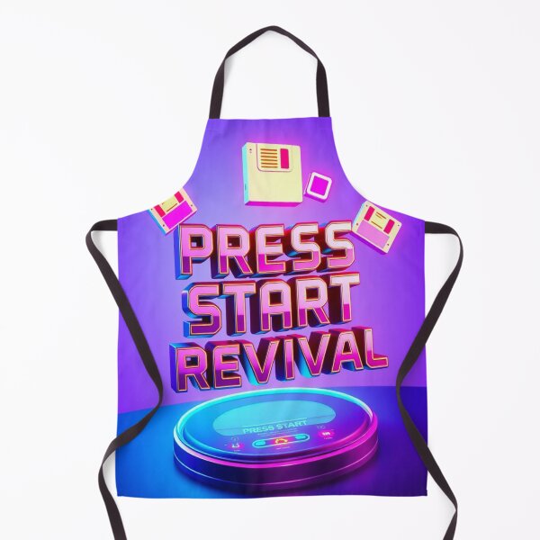 Item preview, Press Start Revival – Retro Gaming Chrome Aesthetic designed and sold by CMdigit.