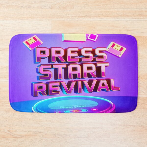 Item preview, Press Start Revival – Retro Gaming Chrome Aesthetic designed and sold by CMdigit.