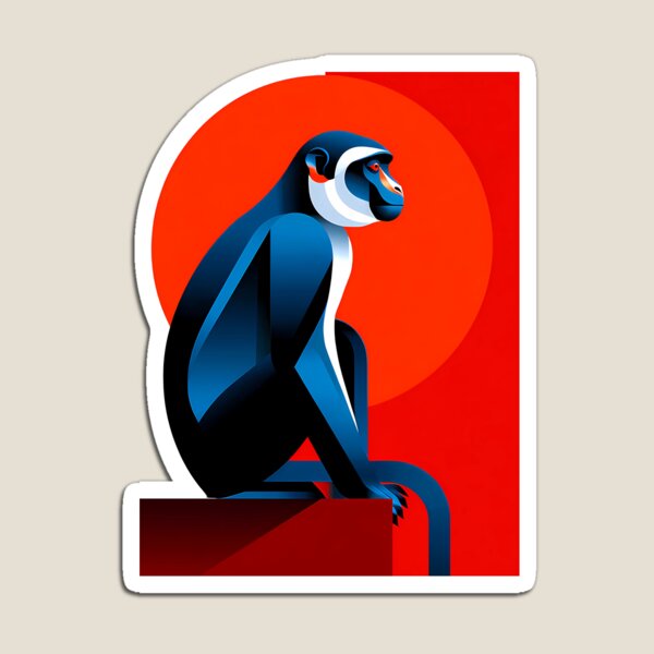 Item preview, Monkey - Stylish animal silhouette collection, mystic zodiac designed and sold by Ariadna de Raadt.