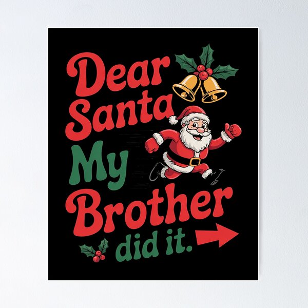 Item preview, ear Santa, My Brother Did It designed and sold by lilLilaBatArt.