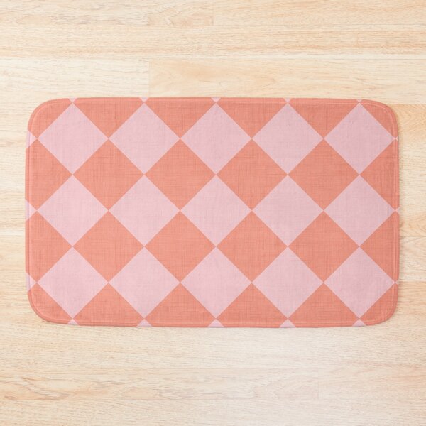 Item preview, Textured Diamond Check - Flamingo Pink designed and sold by QuestingPixel.