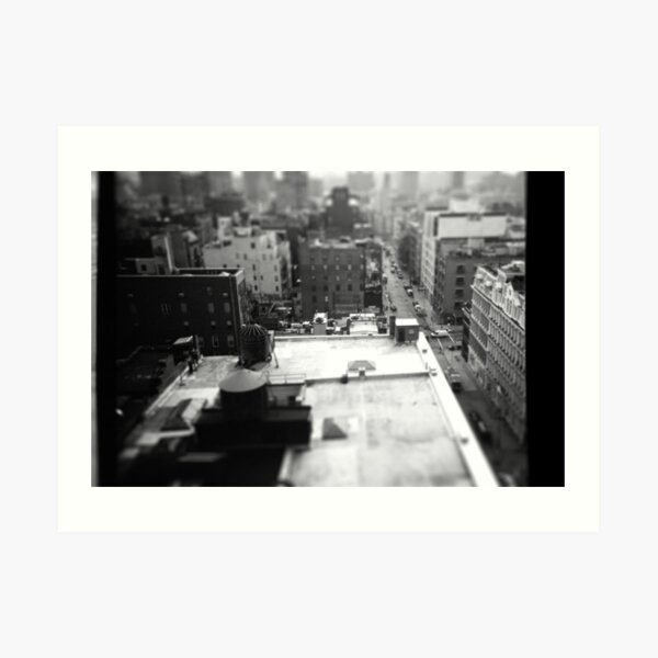 Balcony Tilt-Shift Art Print