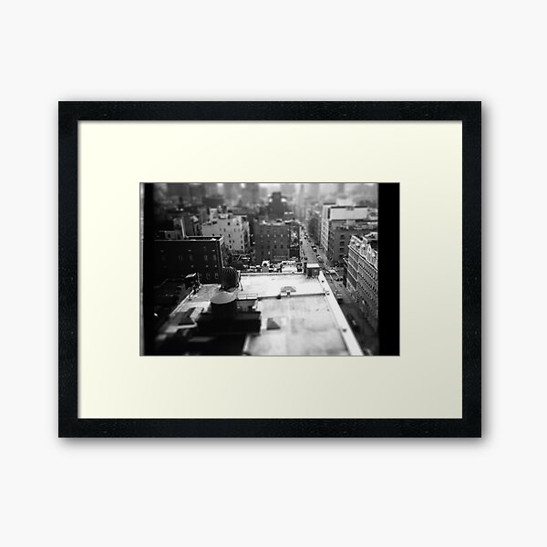 Balcony Tilt-Shift Framed Art Print