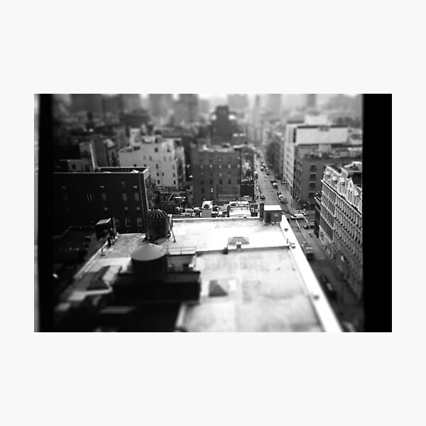 Balcony Tilt-Shift Photographic Print