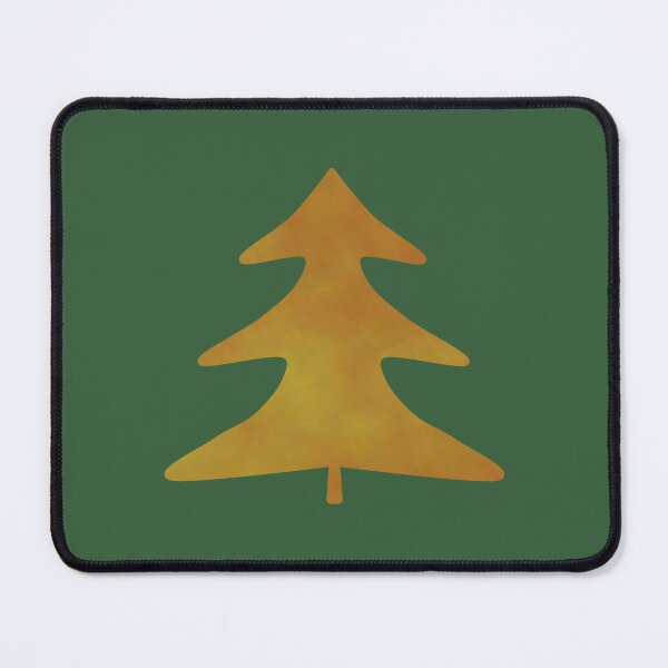 Item preview, Golden Pine Tree on green - Calm, Sensory-Friendly designed and sold by CreaTwinkles.