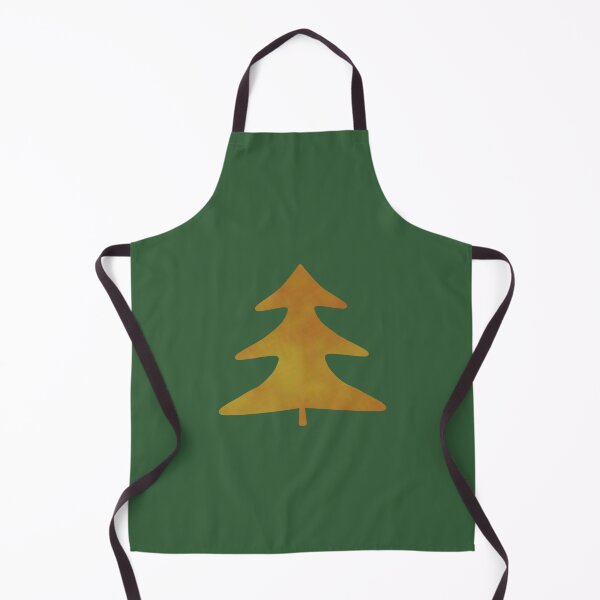 Item preview, Golden Pine Tree on green - Calm, Sensory-Friendly designed and sold by CreaTwinkles.