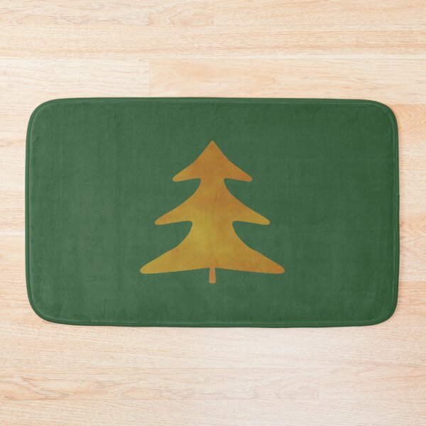 Item preview, Golden Pine Tree on green - Calm, Sensory-Friendly designed and sold by CreaTwinkles.