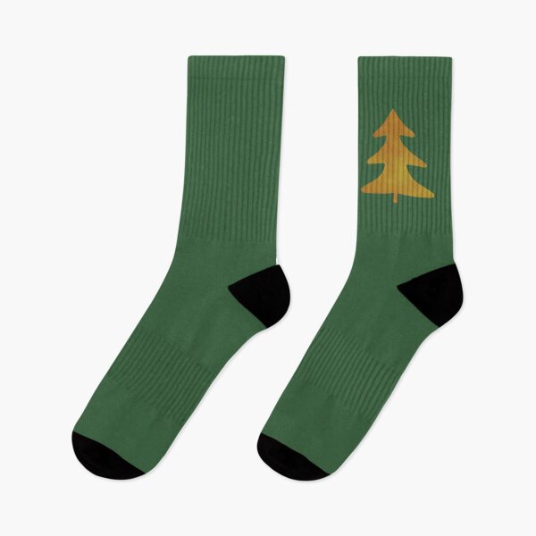 Item preview, Golden Pine Tree on green - Calm, Sensory-Friendly designed and sold by CreaTwinkles.