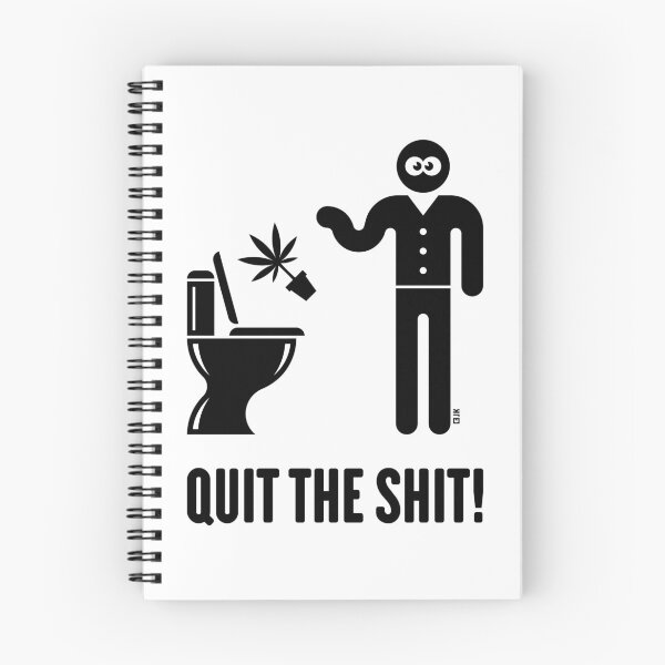 Item preview, Quit The Shit! (Cannabis / Marijuana / Hemp / Black) designed and sold by Roderix.
