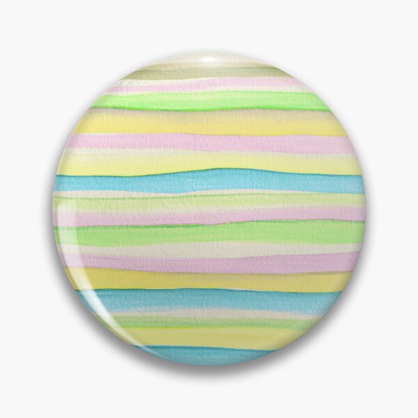 Item preview, Thin Watercolor Stripes Green Yellow Horizontal designed and sold by Alex  Blud.