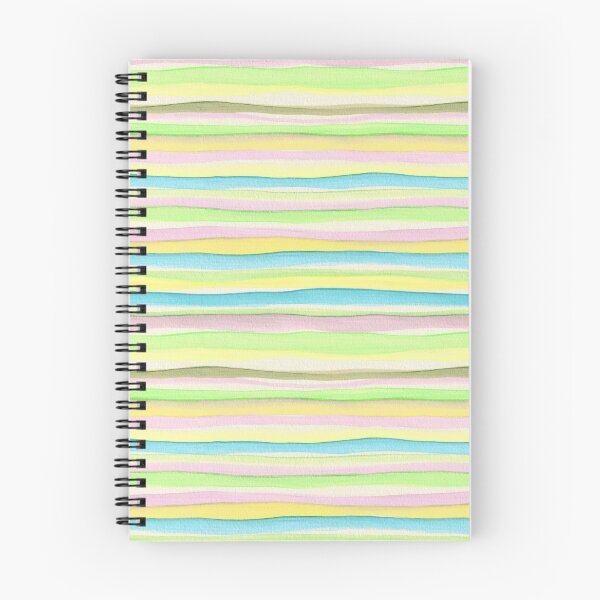 Item preview, Thin Watercolor Stripes Green Yellow Horizontal designed and sold by Alex  Blud.