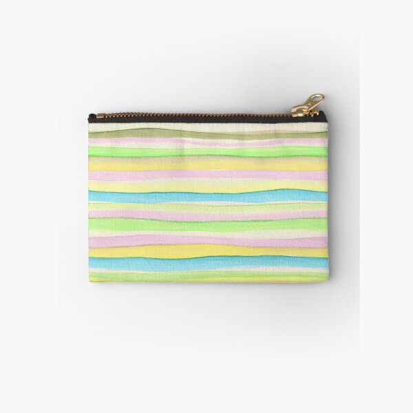Item preview, Thin Watercolor Stripes Green Yellow Horizontal designed and sold by Alex  Blud.