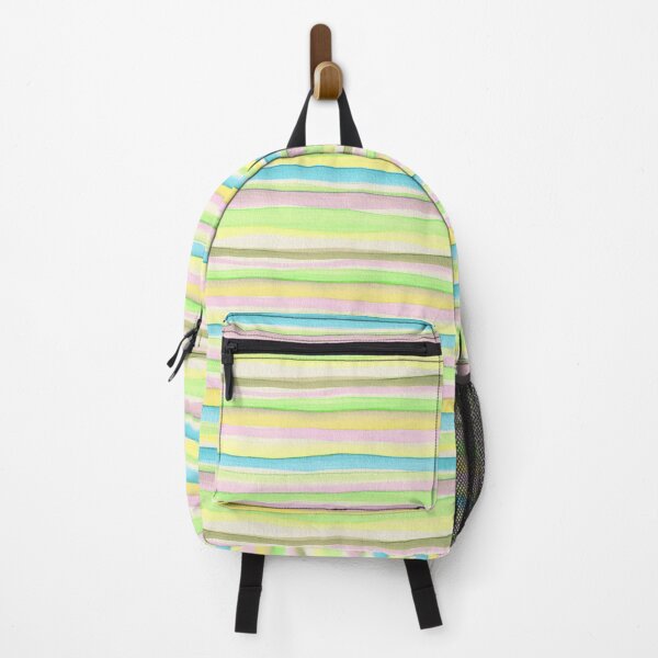 Item preview, Thin Watercolor Stripes Green Yellow Horizontal designed and sold by Alex  Blud.